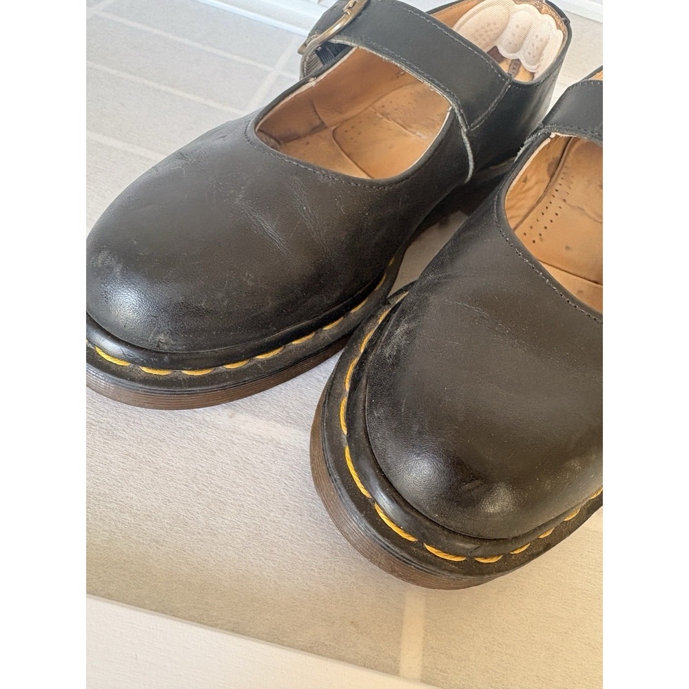 Dr. Martens Single-Strap Mary Jane UK Black Leather - VTG MIE - Picture 12 of 12